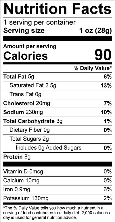 Nutrition info